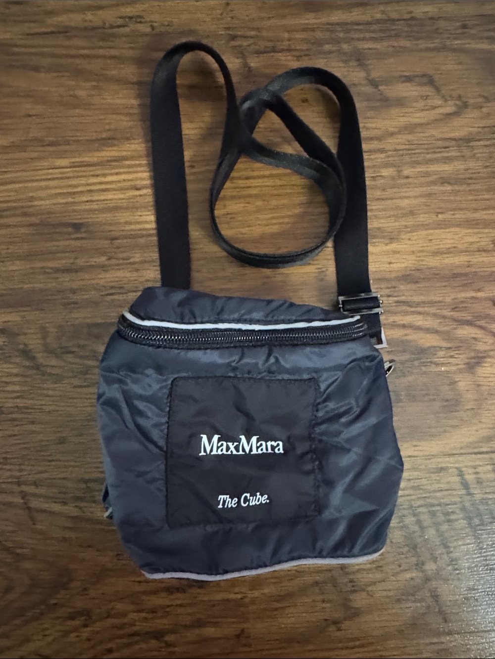 MaxMara Black Nylon Belt/Crossbody Bag 41.PB.1